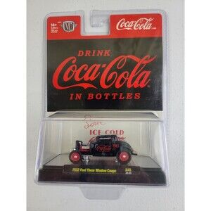 M2 Machines Chase 1932 Ford Three Window Coupe A49 26-44 NIB Black Red